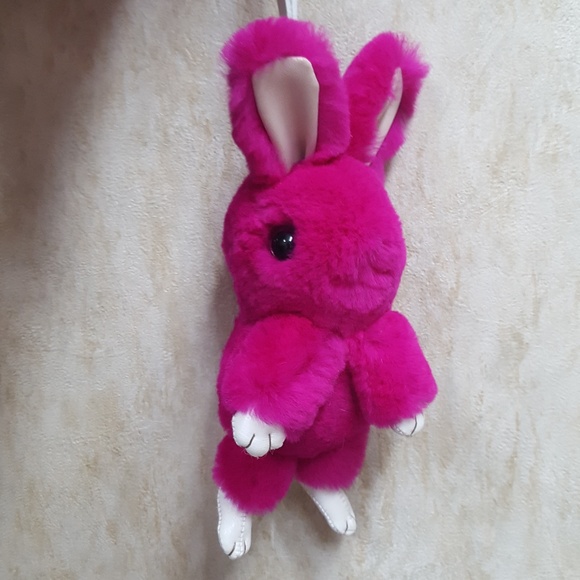 Rex Rabbit Fur Rabbit Keychain - Picture 5 of 5